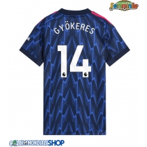 Maglie da calcio Arsenal Viktor Gyokeres #14 Seconda Maglia Femminile 2025-26 Manica Corta